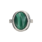 Saddle Set Bezel Cab Ring