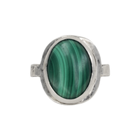 Saddle Set Bezel Cab Ring