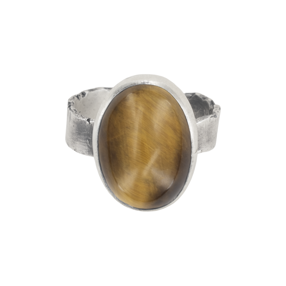 Rough Shank Bezel Set Cab Ring