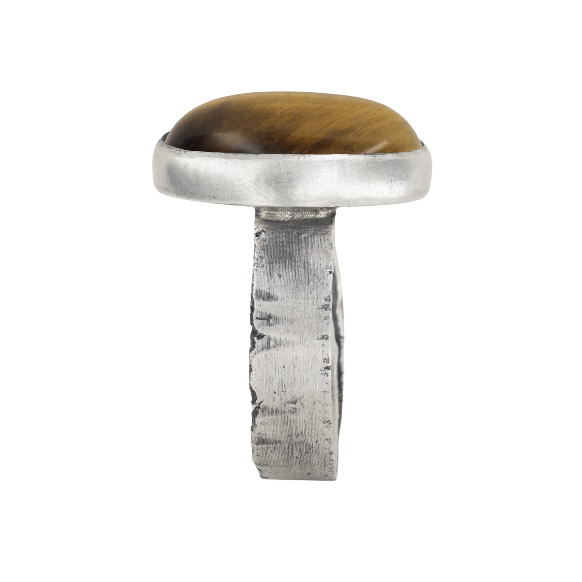 Rough Shank Bezel Set Cab Ring