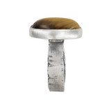 Rough Shank Bezel Set Cab Ring